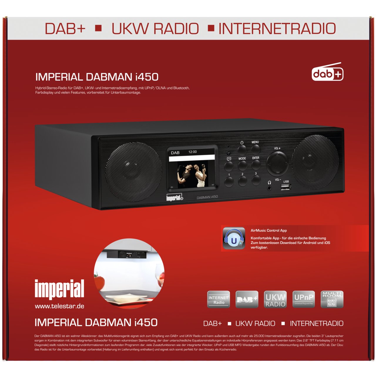 DABMAN i450 - TELESTAR-DIGITAL GmbH multimedia & digital more | TV